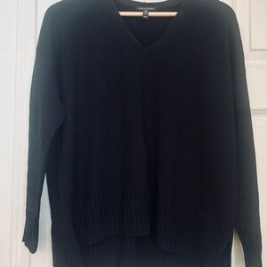 Eileen Fisher Black V-Neck Sweater
